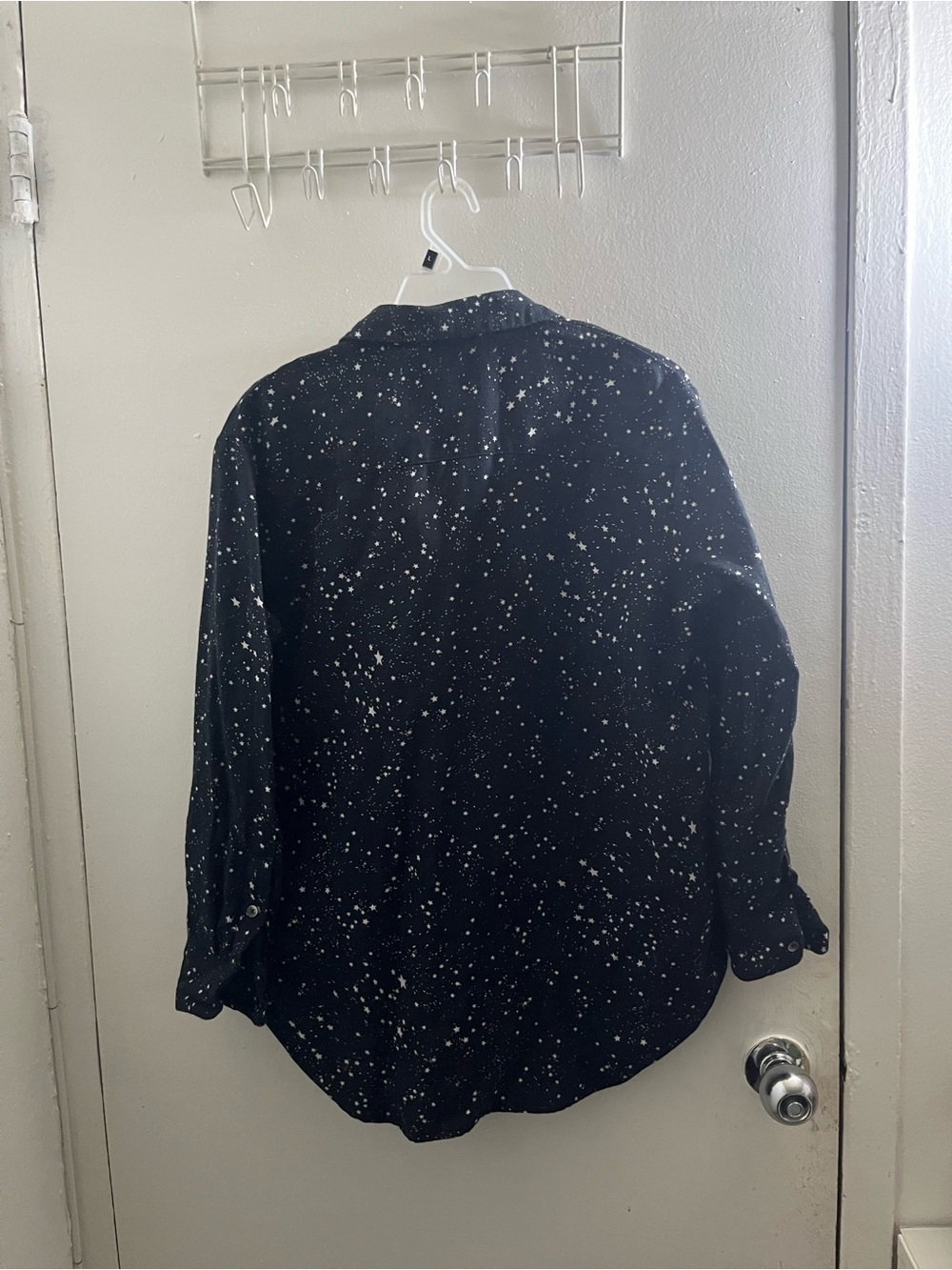 Madewell Black Starry Button-Down Shirt - Picture 2 of 7